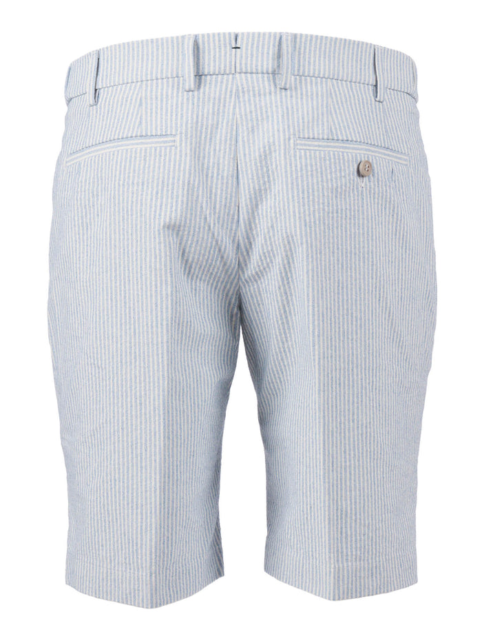 Ber_muda Elax Pants Light Blue Cotton Polyamide Elastane Bermuda Short