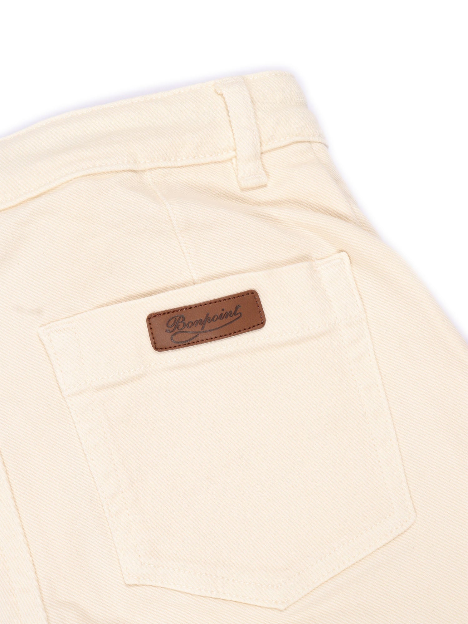 Gersande Pants White Cotton Elastane