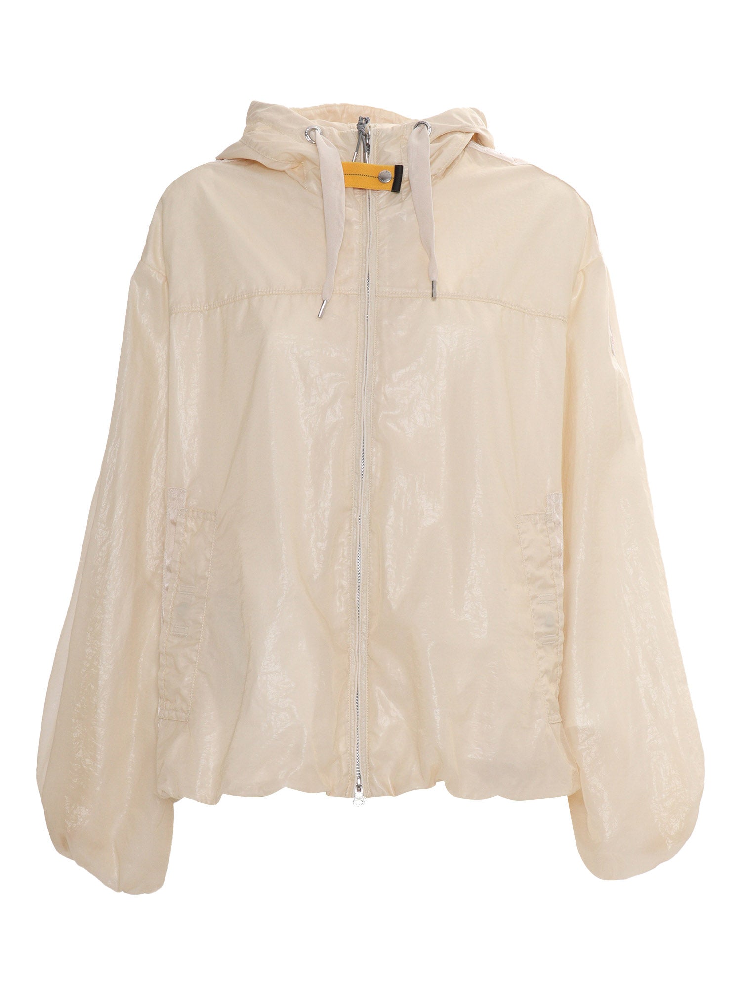 CARMEN - WOMAN HOODED JACKET Beige Polyamide Lining Short Puffer
