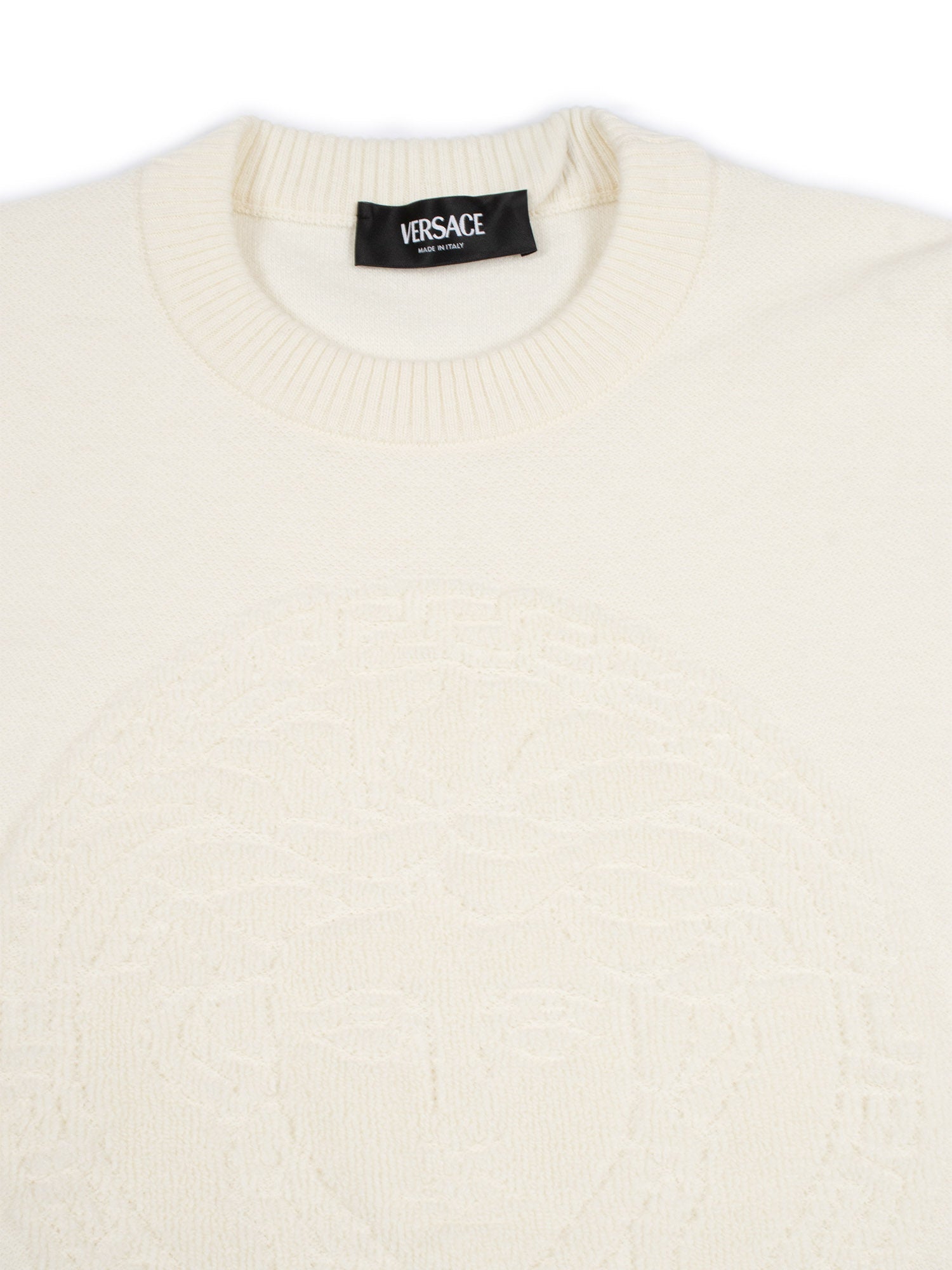 Knitwear White Cashmere Viscose Wool Nylon Crewneck