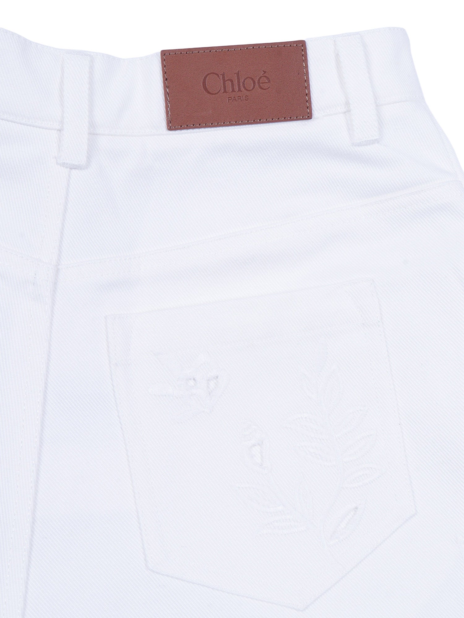 SHORTS White Cotton Fabric 2