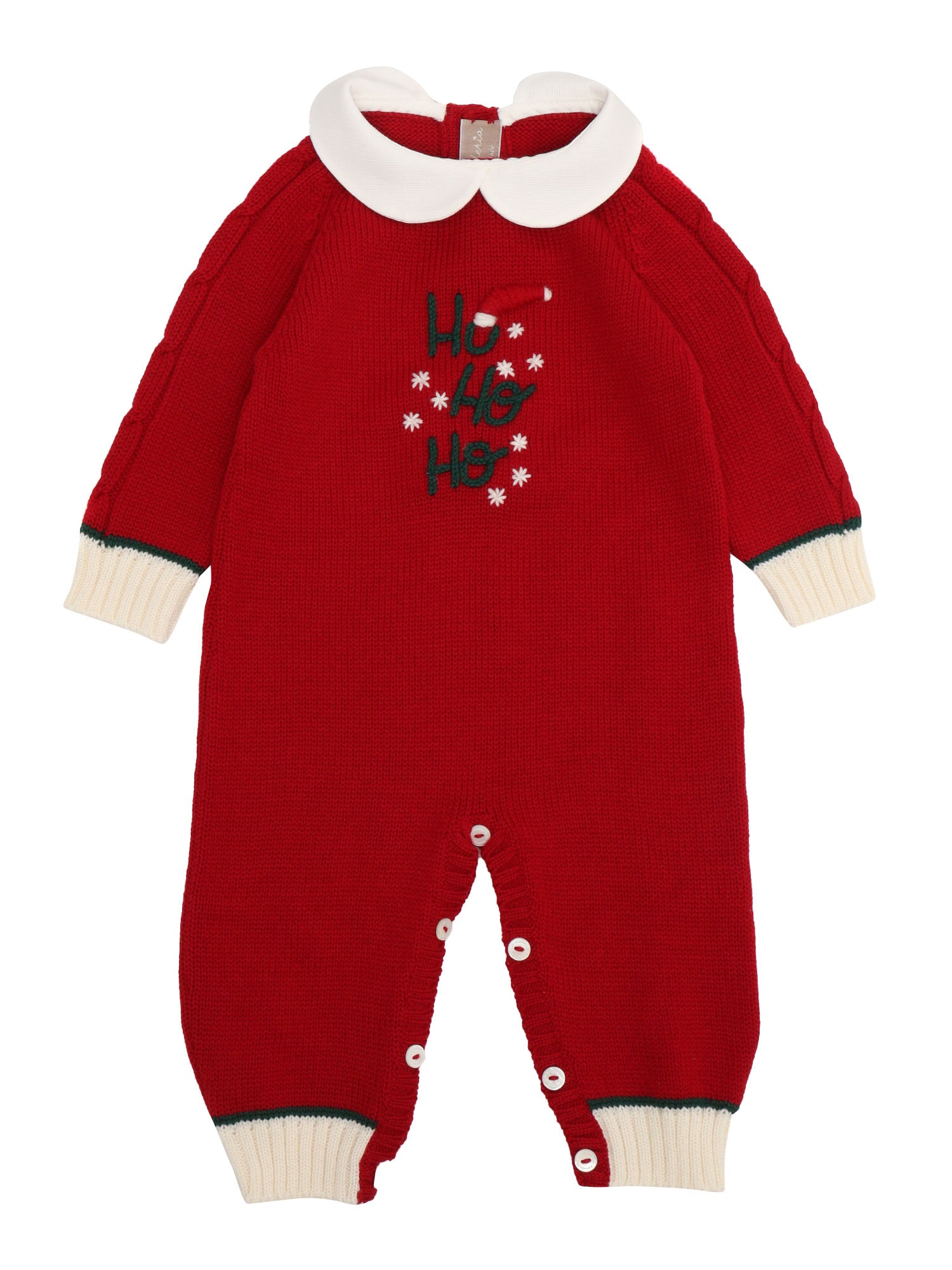Ohohoh! Onesie Red Extra Fine Merino Wool Romper