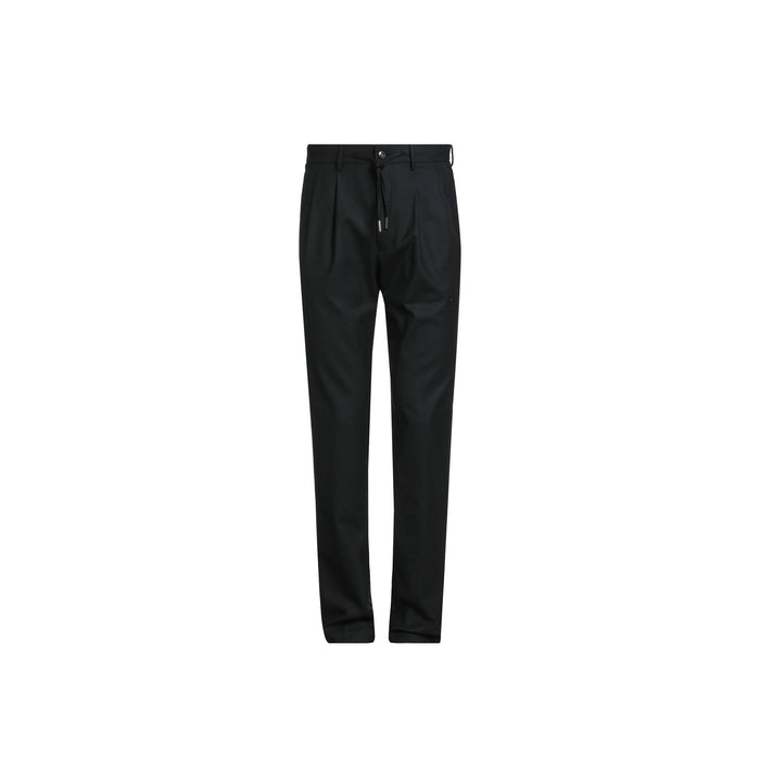 HERNO Casual pants Black Elastane Polyester
