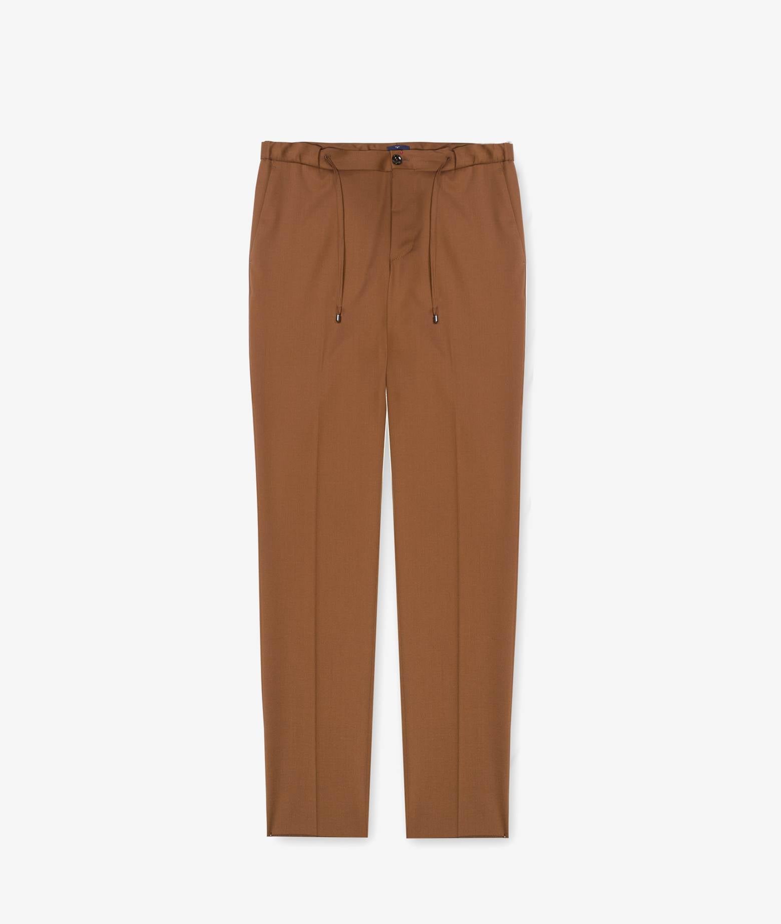 Wool Trousers Mauritius Brown Sportswear