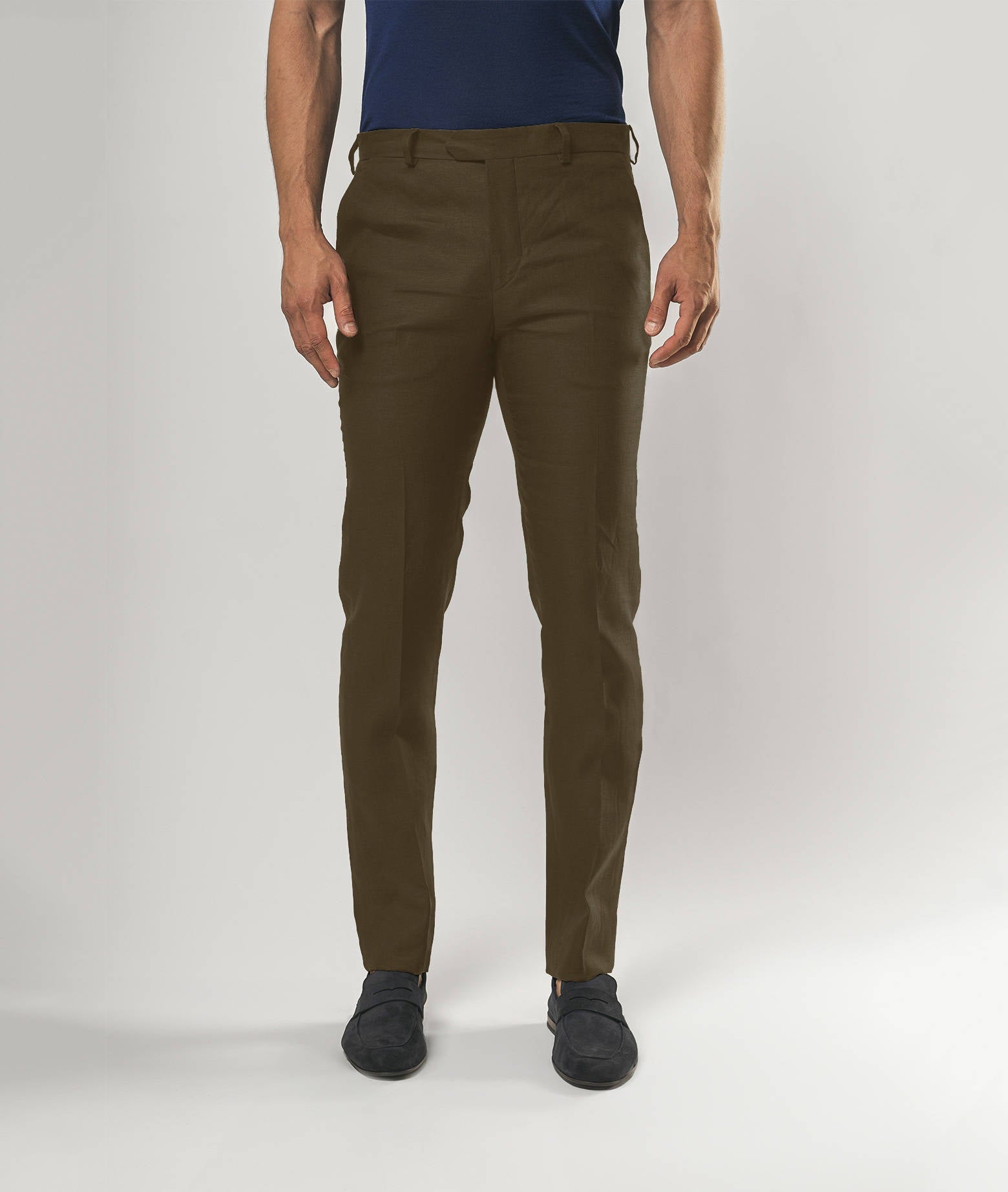 Linen Trousers Marbella White No Pinces