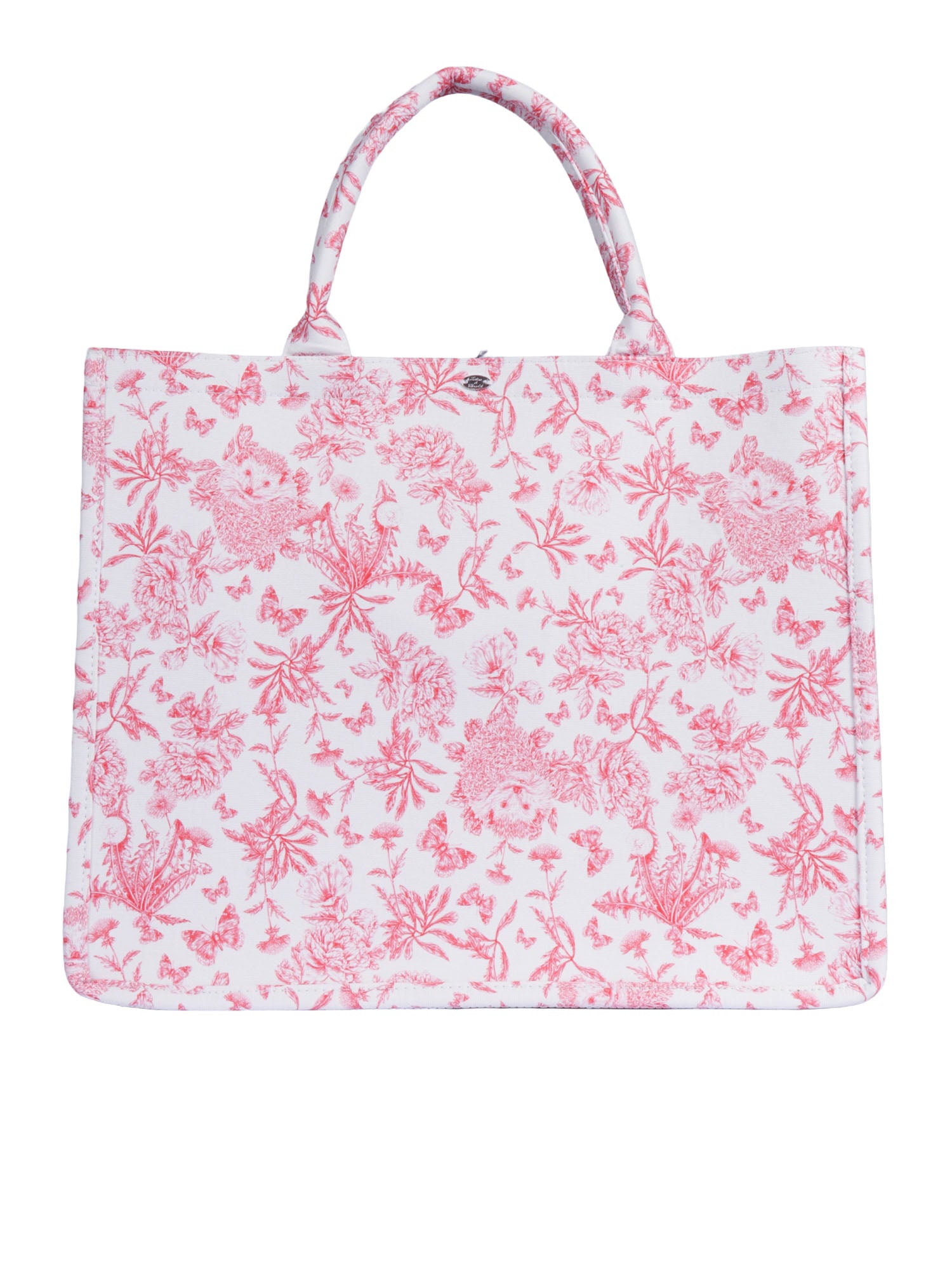 Large Tote Bag Pink Cotton Shopping