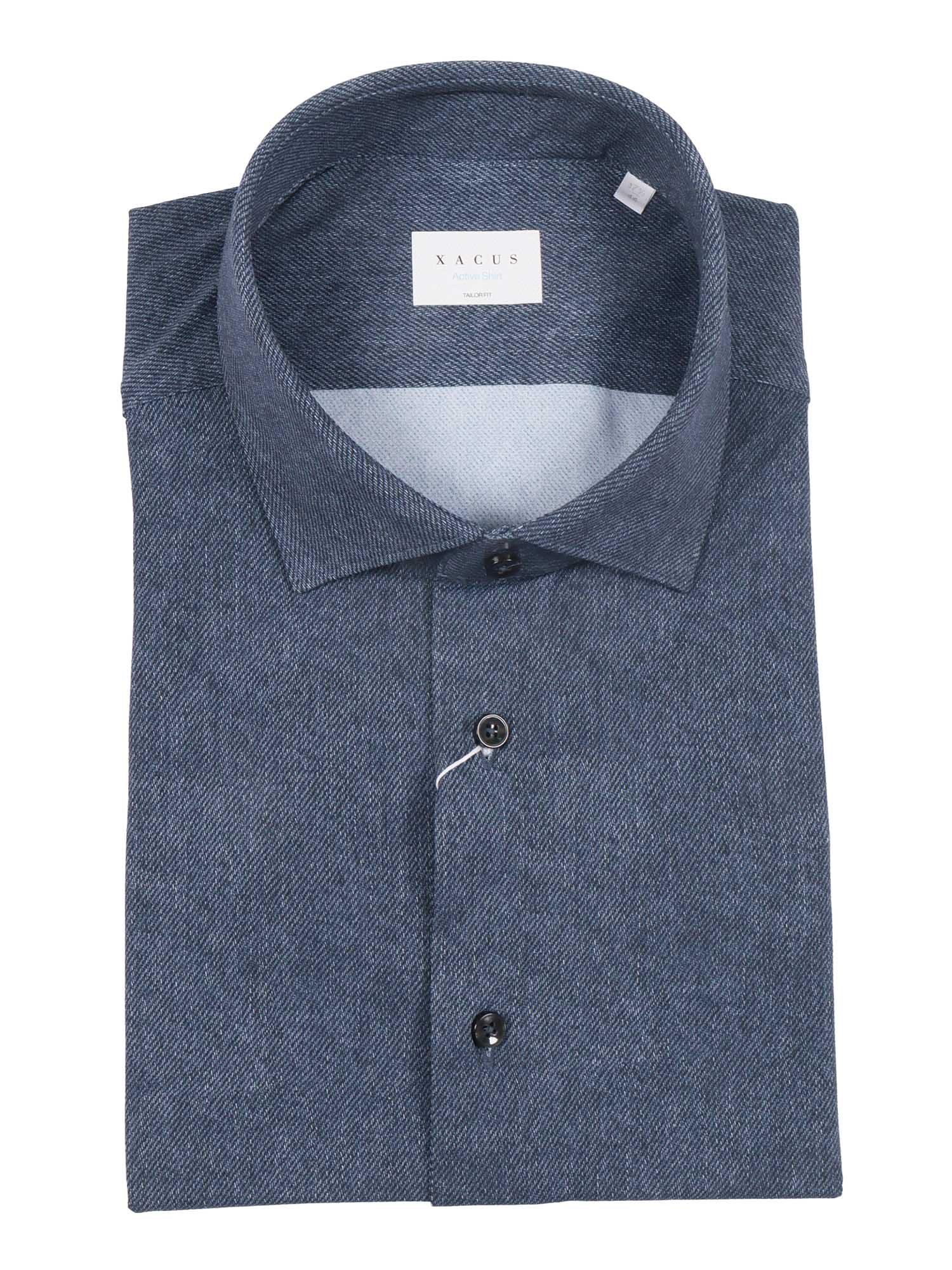 Shirt Blue Polyamide Elastane