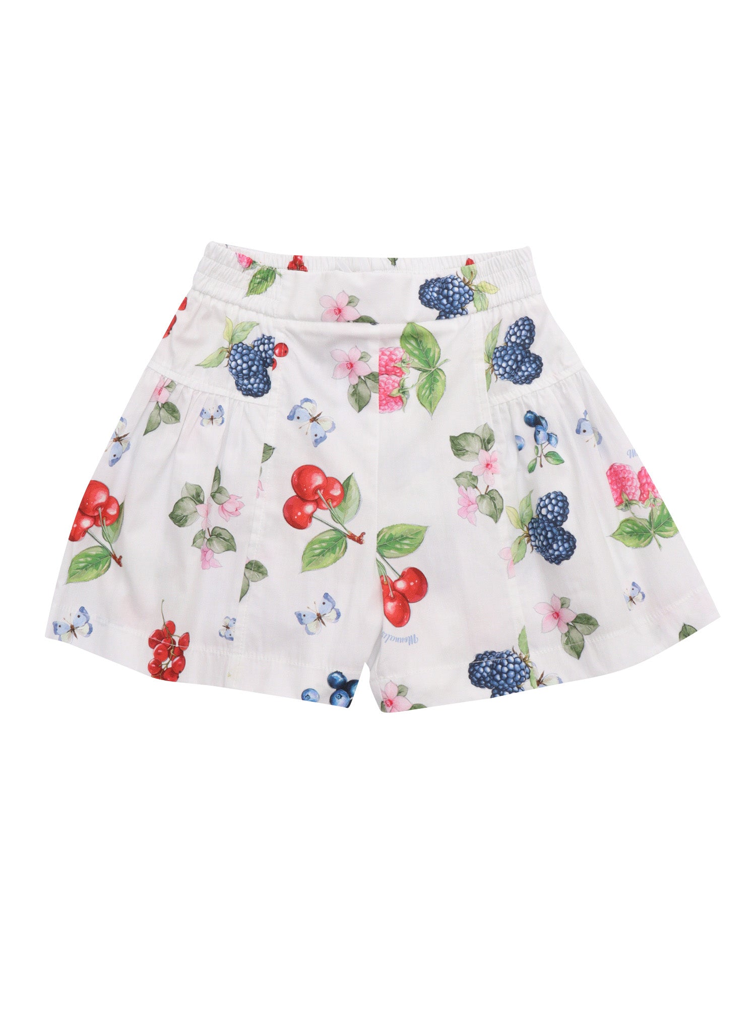 FRUIT PRINTED SHORTS White Cotton