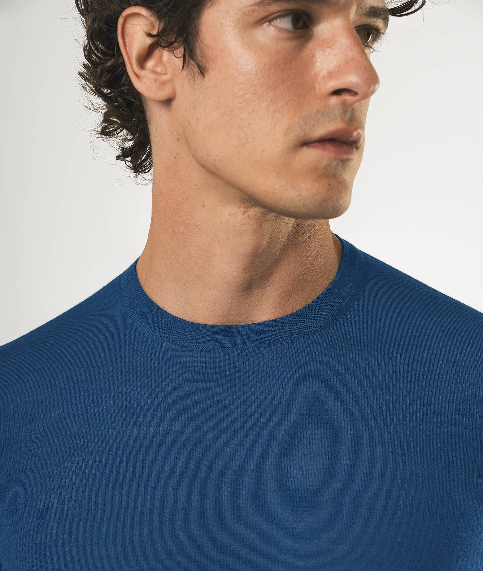 Wool T-Shirt Mentone Green Round Neck
