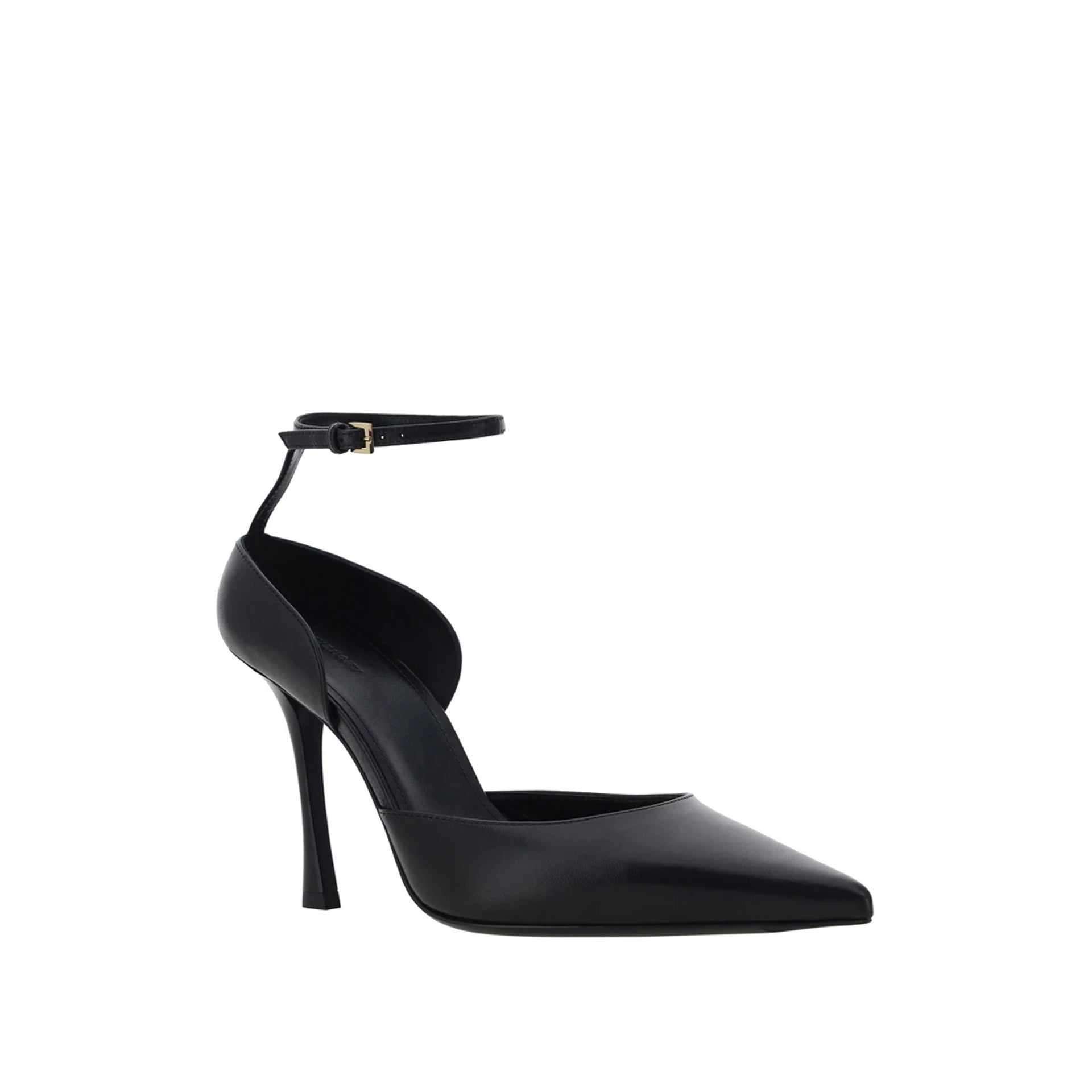 Show 95 Stocking Pumps Black Lamb Leather