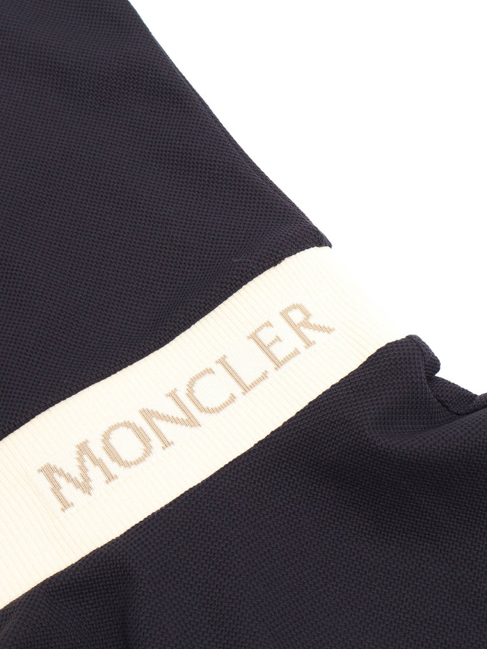 DRESS Blue Cotton Polyamide Elastane
