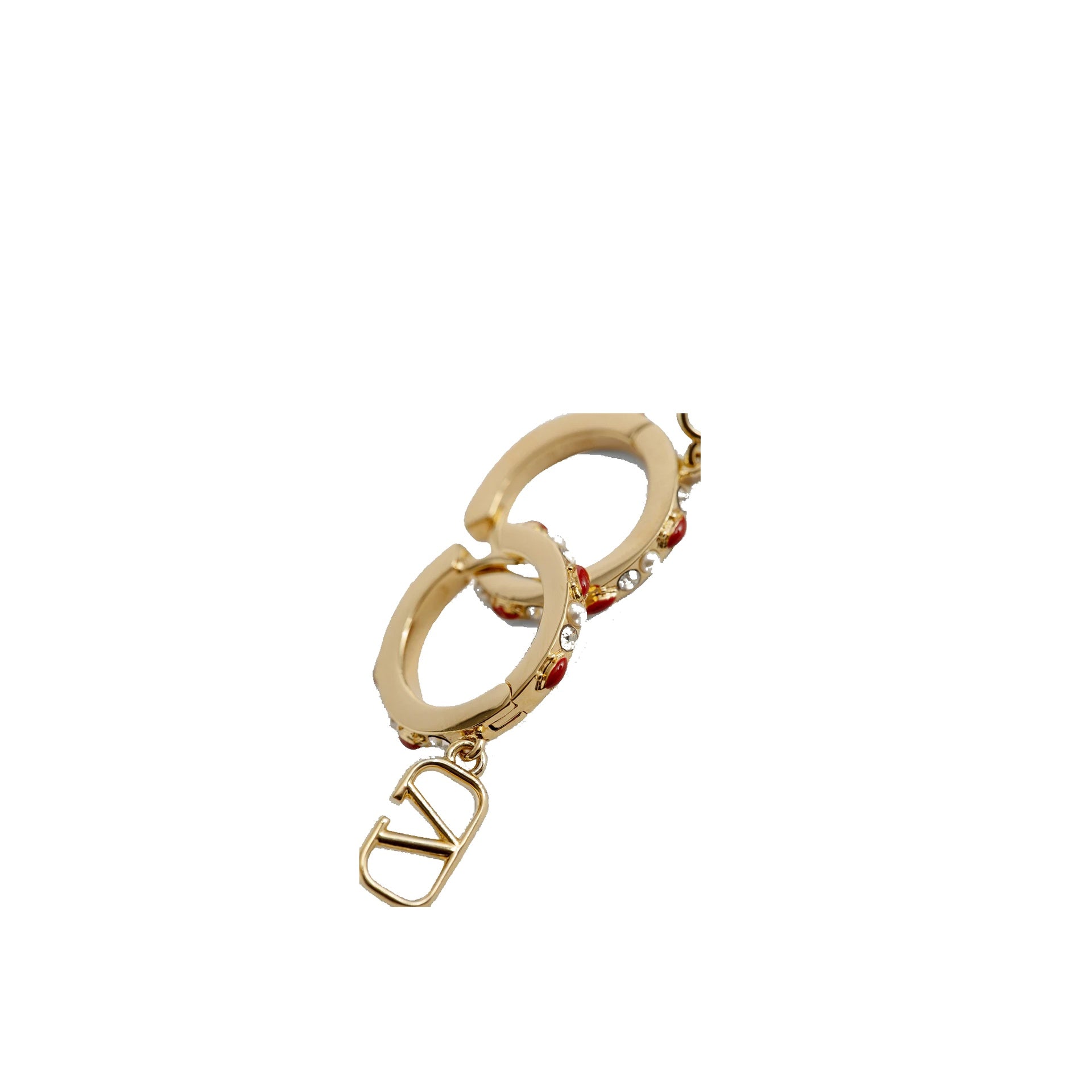 Garavani Hoop Earrings Gold Resin Brass