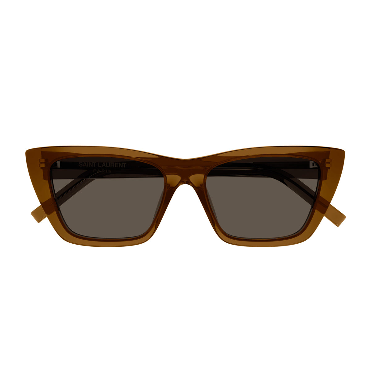 Saint Laurent SL 276 MICA Linea LOGO 060 Brown Transparent Marrone Acetate Occhiali Da Sole