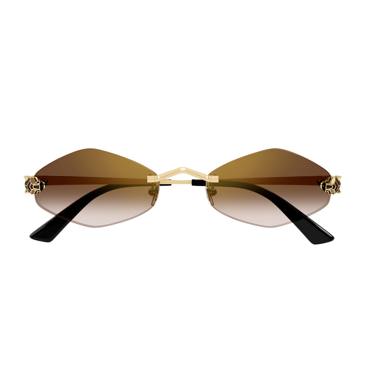 Cartier CT0433S Panthère de 002 Gold Brown Oro Metal Occhiali Da Vista