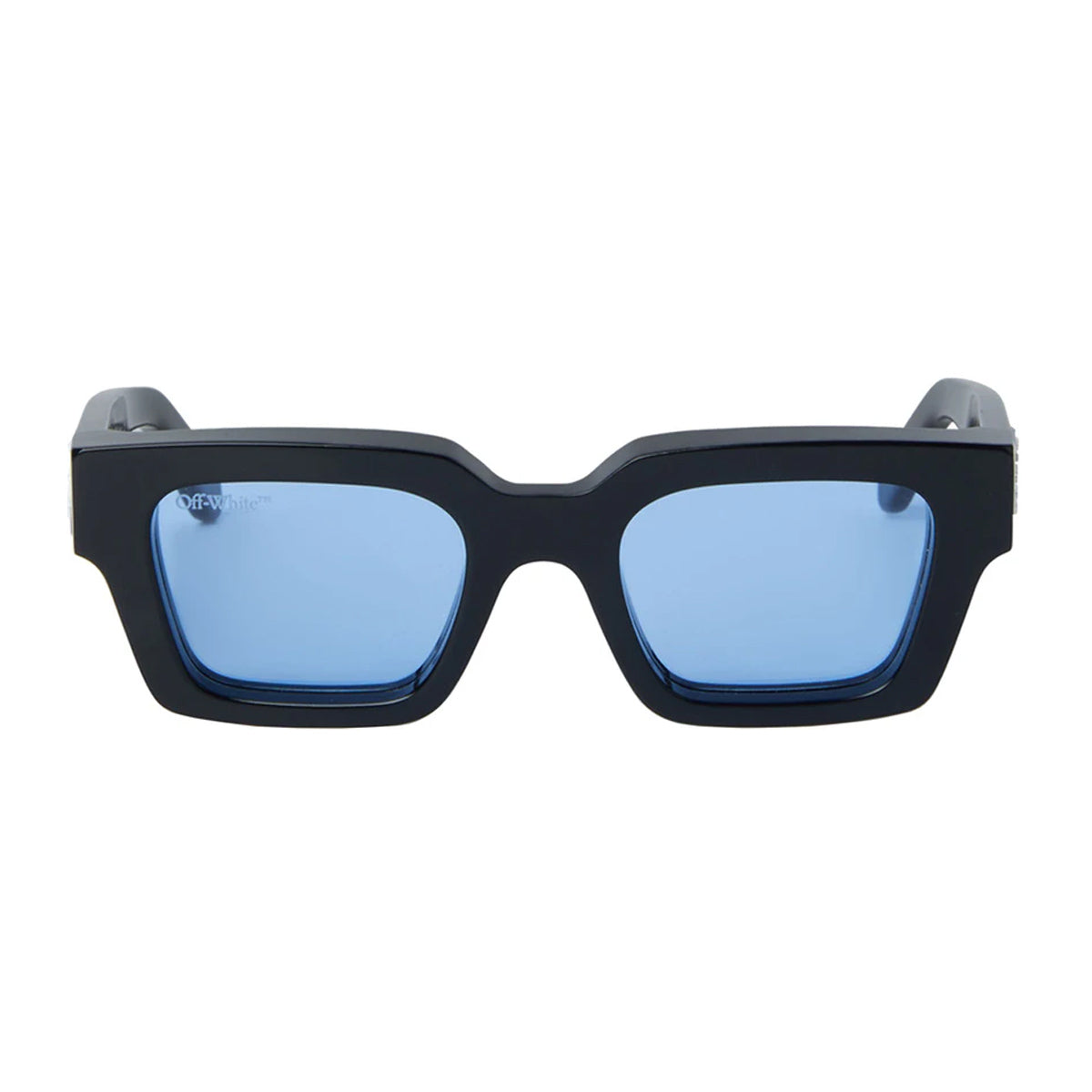 Off White OERI008 VIRGIL M 1045 Black Blue Nero Acetate Occhiali Da Sole
