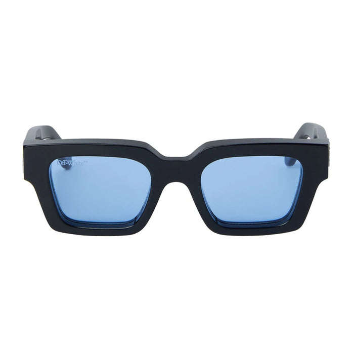 Off White OERI008 VIRGIL M 1045 Black Blue Nero Acetate Occhiali Da Sole