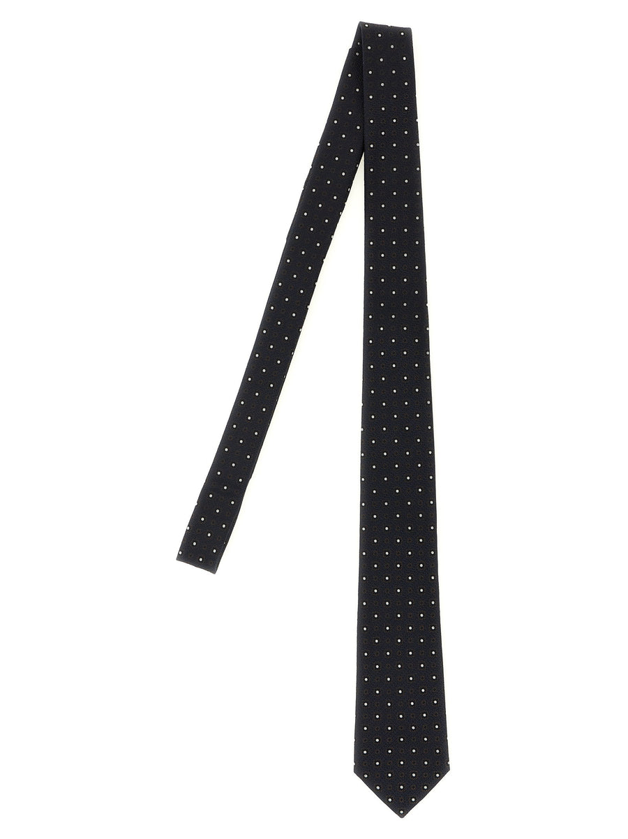 Saint Laurent Paris Necktie — Navy