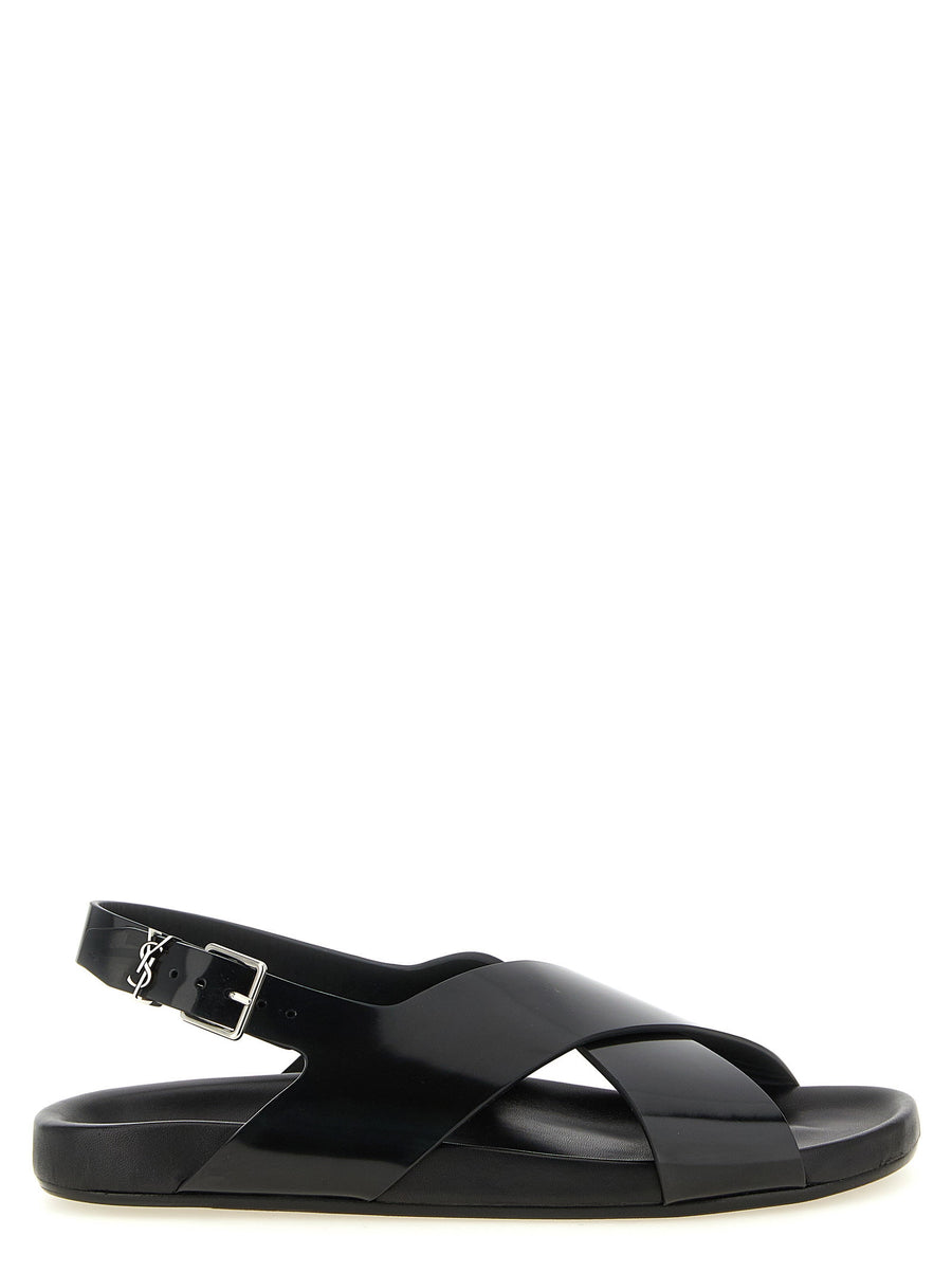 Saint Laurent Helios Sandal — Black