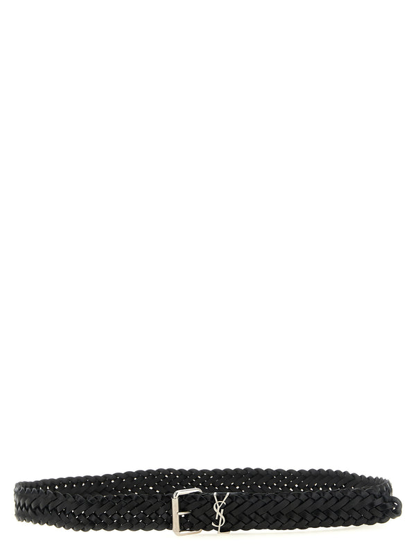 Saint Laurent Cassandre Belt — Black