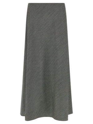 Alberta Ferretti Bell Chevron Skirt