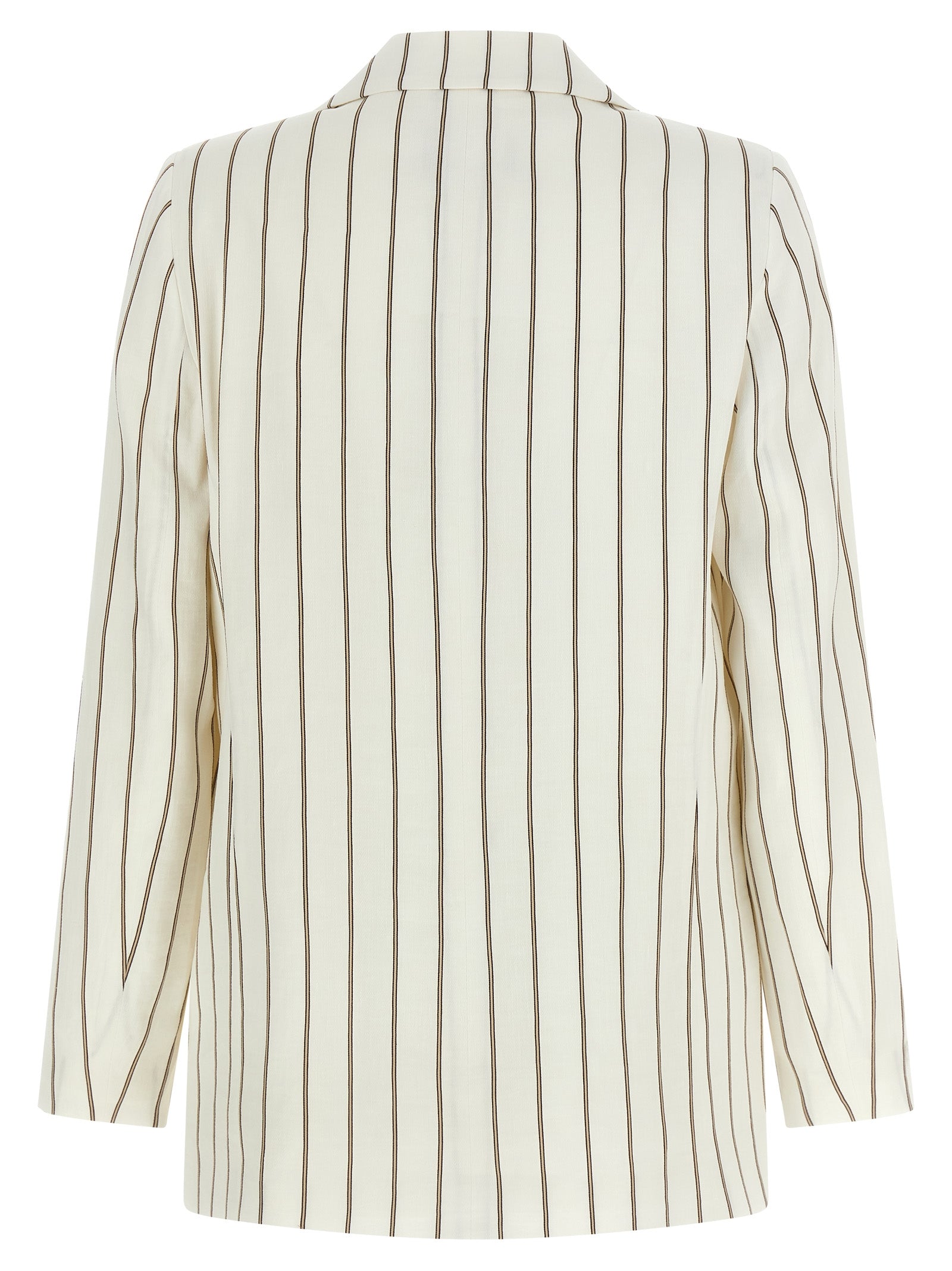 Pinstripe twill blazer White Linen Blazer, Suits