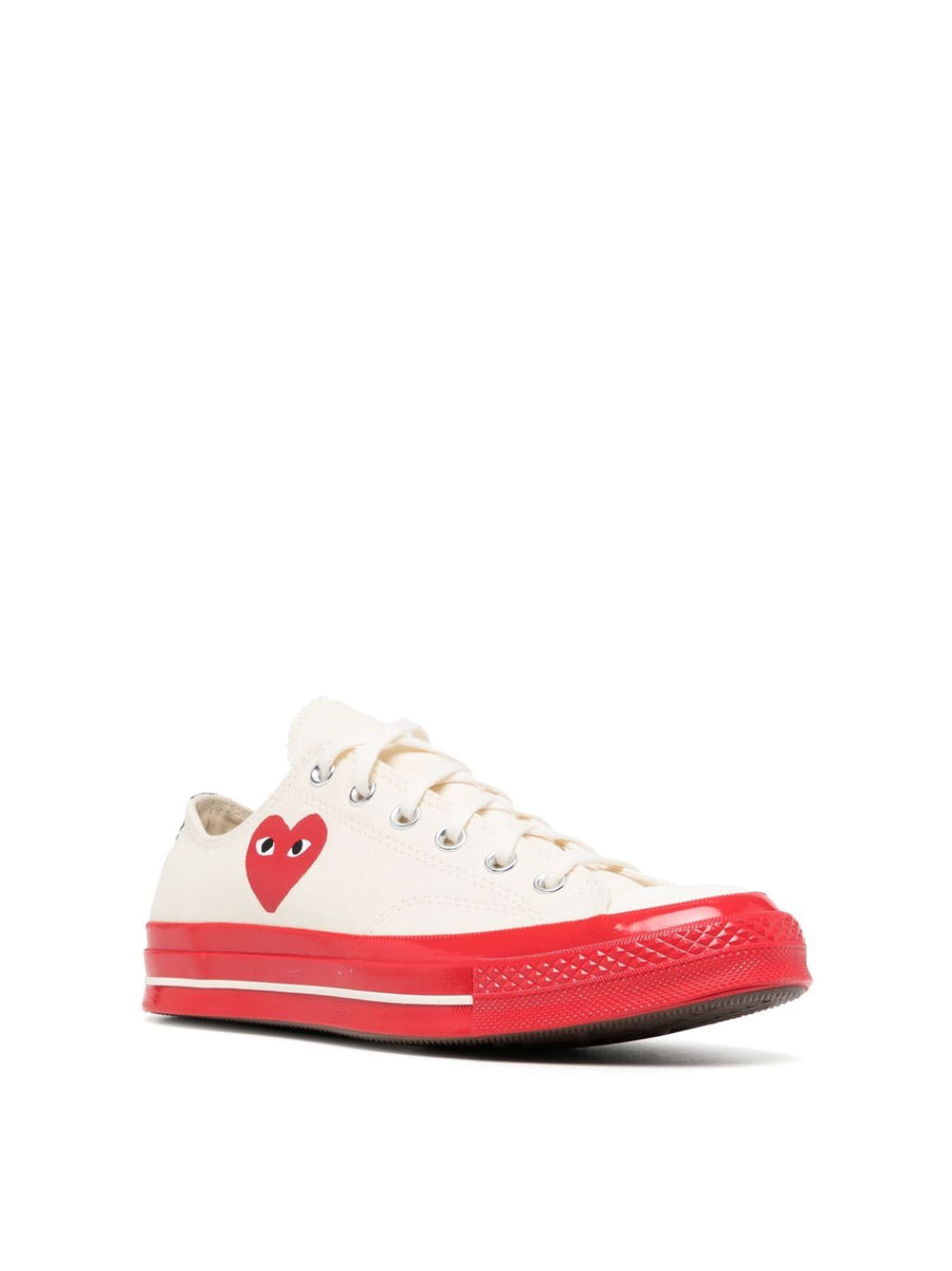 Comme des Garçons Canvas sneaker in white
