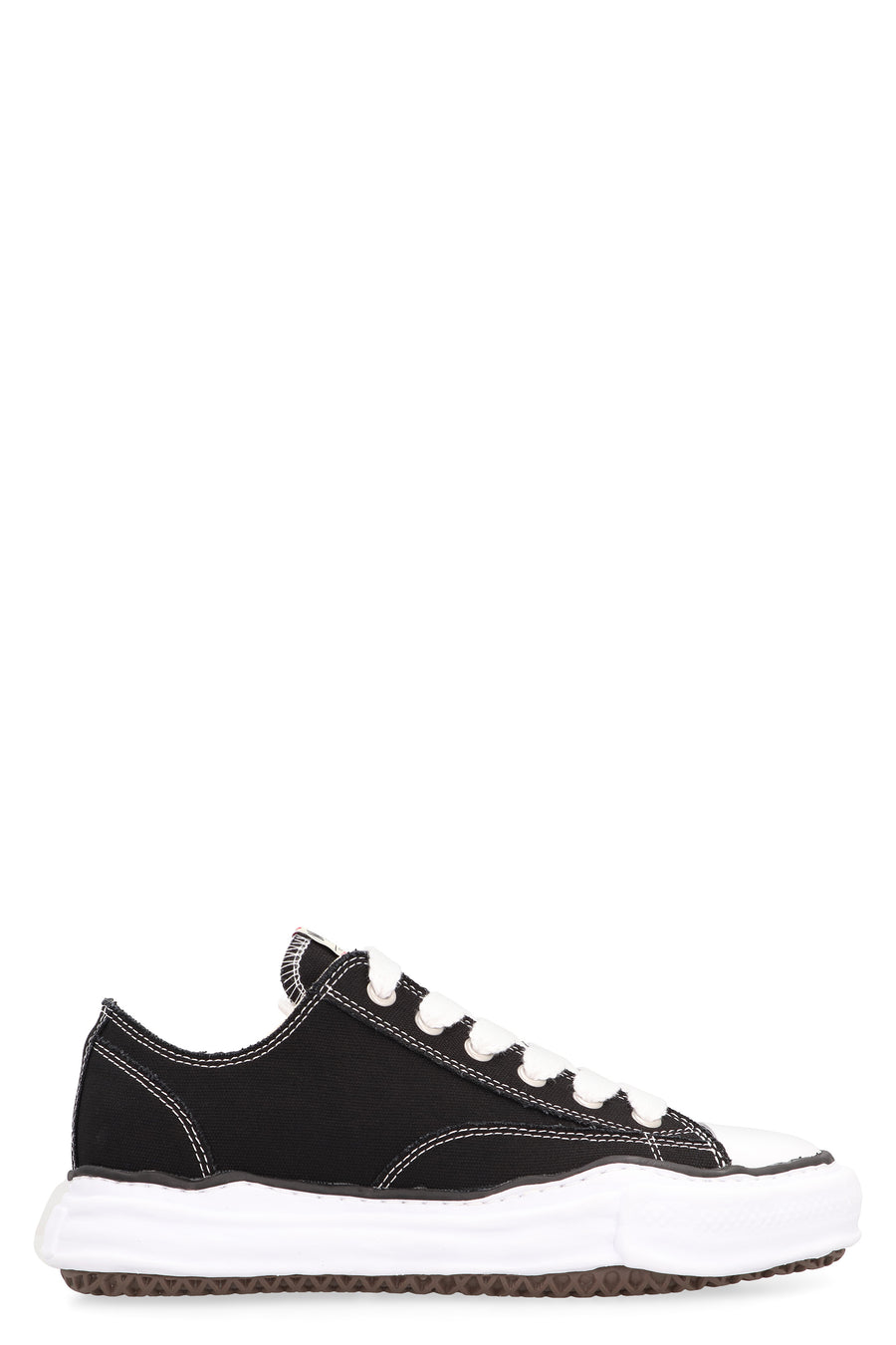 Low-Top Peterson Canvas Sneakers Black Cotton