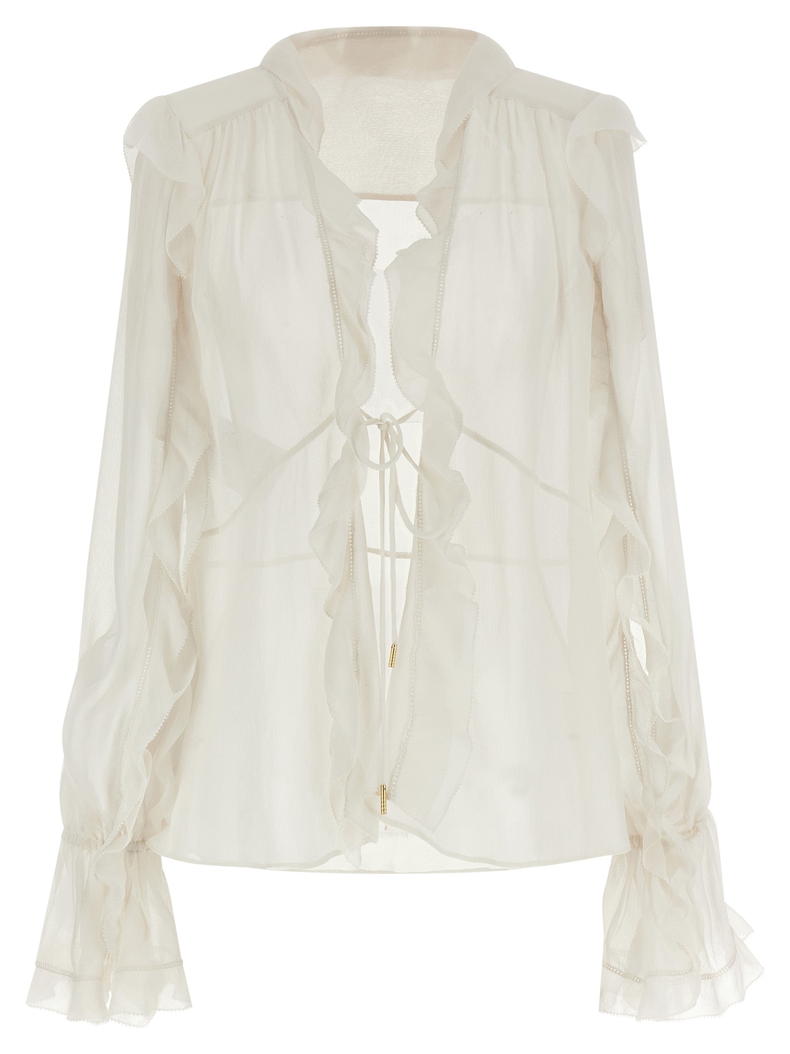 Silk blouse Beige Acetate Shirt