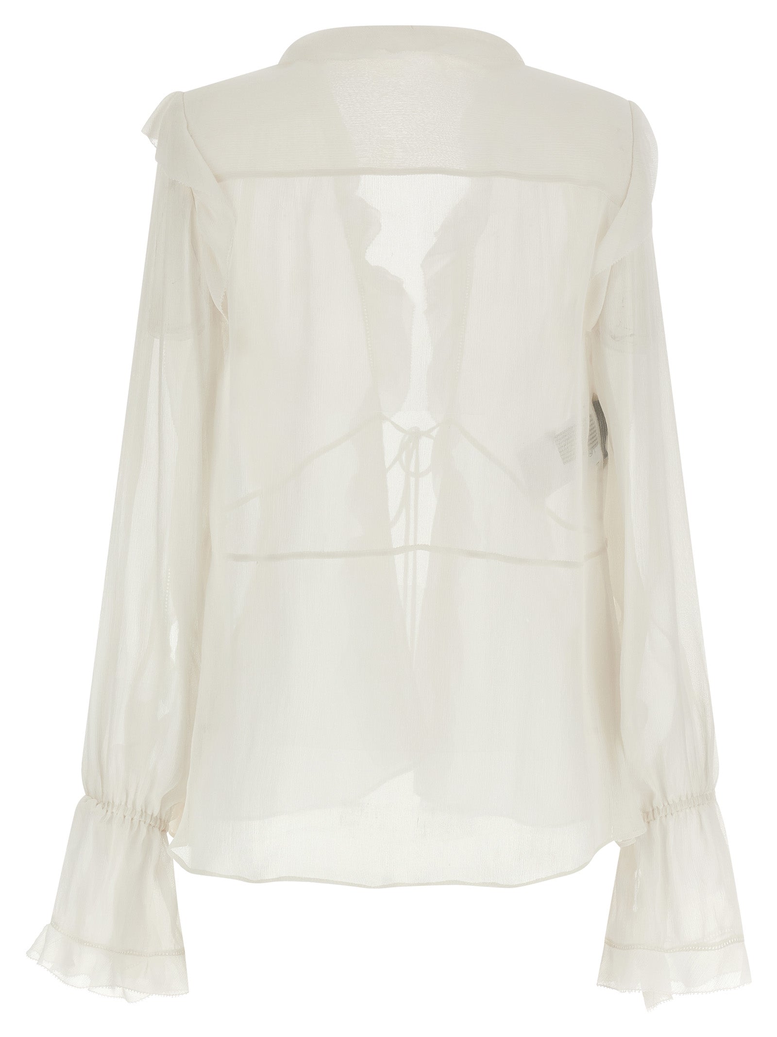 Silk blouse Beige Acetate Shirt