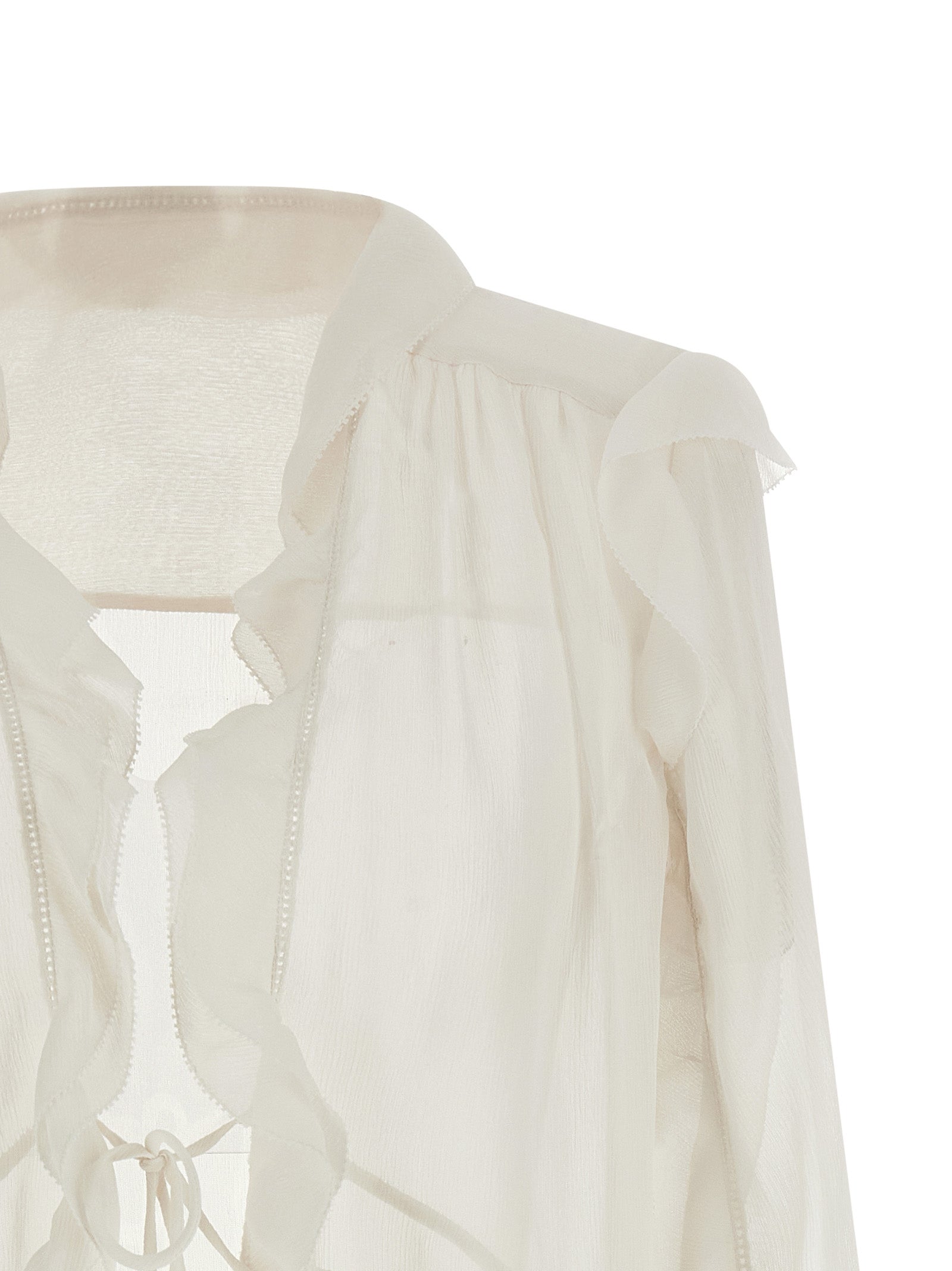 Silk blouse Beige Acetate Shirt