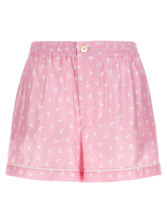 Oche shorts Pink Silk Bermuda