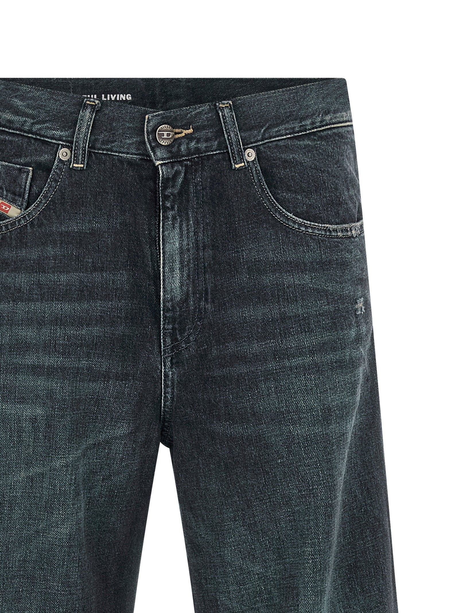D-Akemi jeans Blue Cotton Lyocell