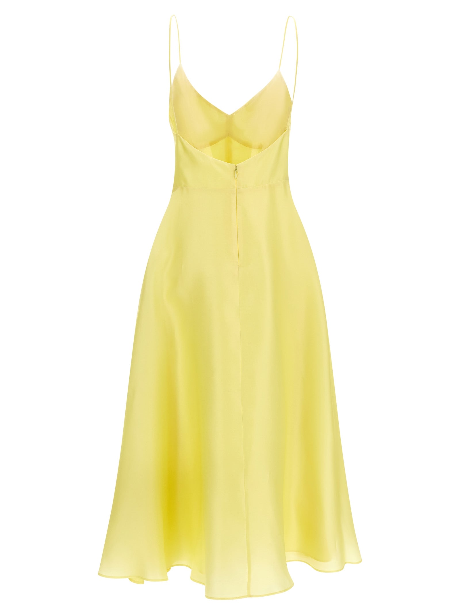 Silk organza dress Yellow
