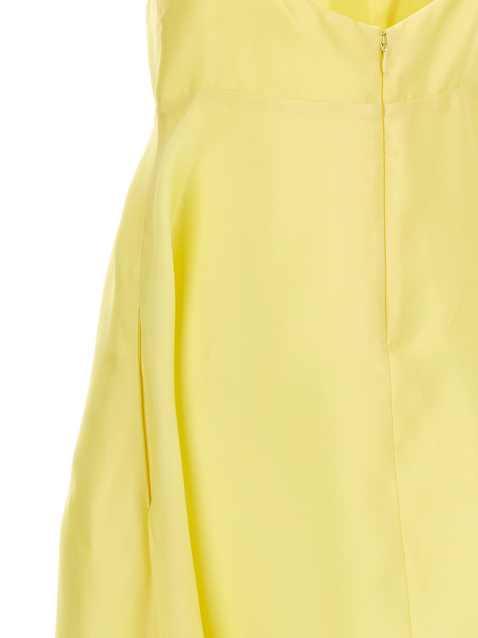 Silk organza dress Yellow