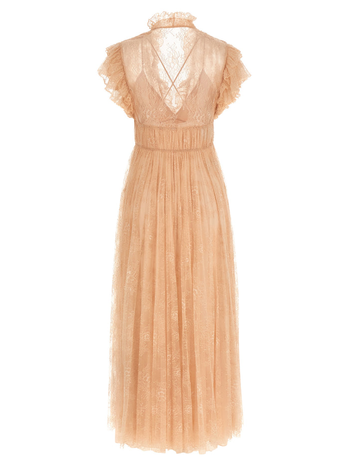 Lace dress Pink Polyamide