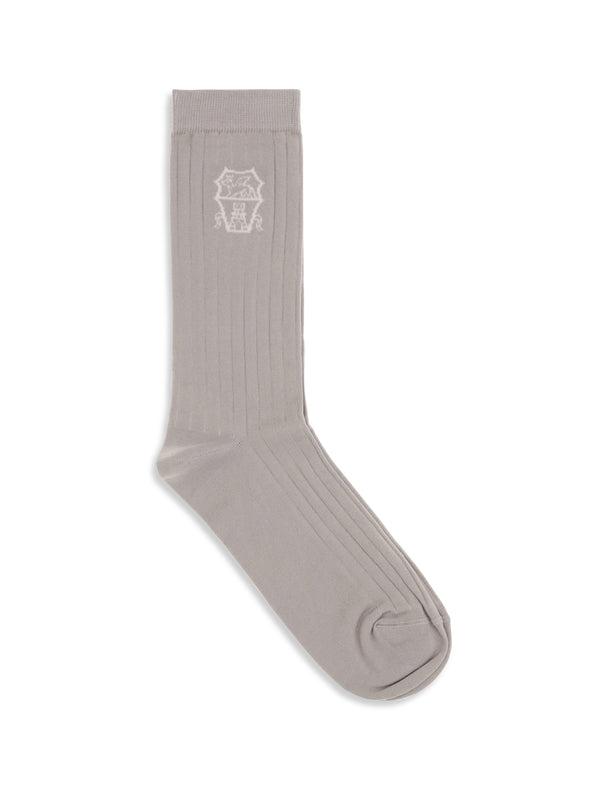 Brunello Cucinelli 100% cotton socks in brown