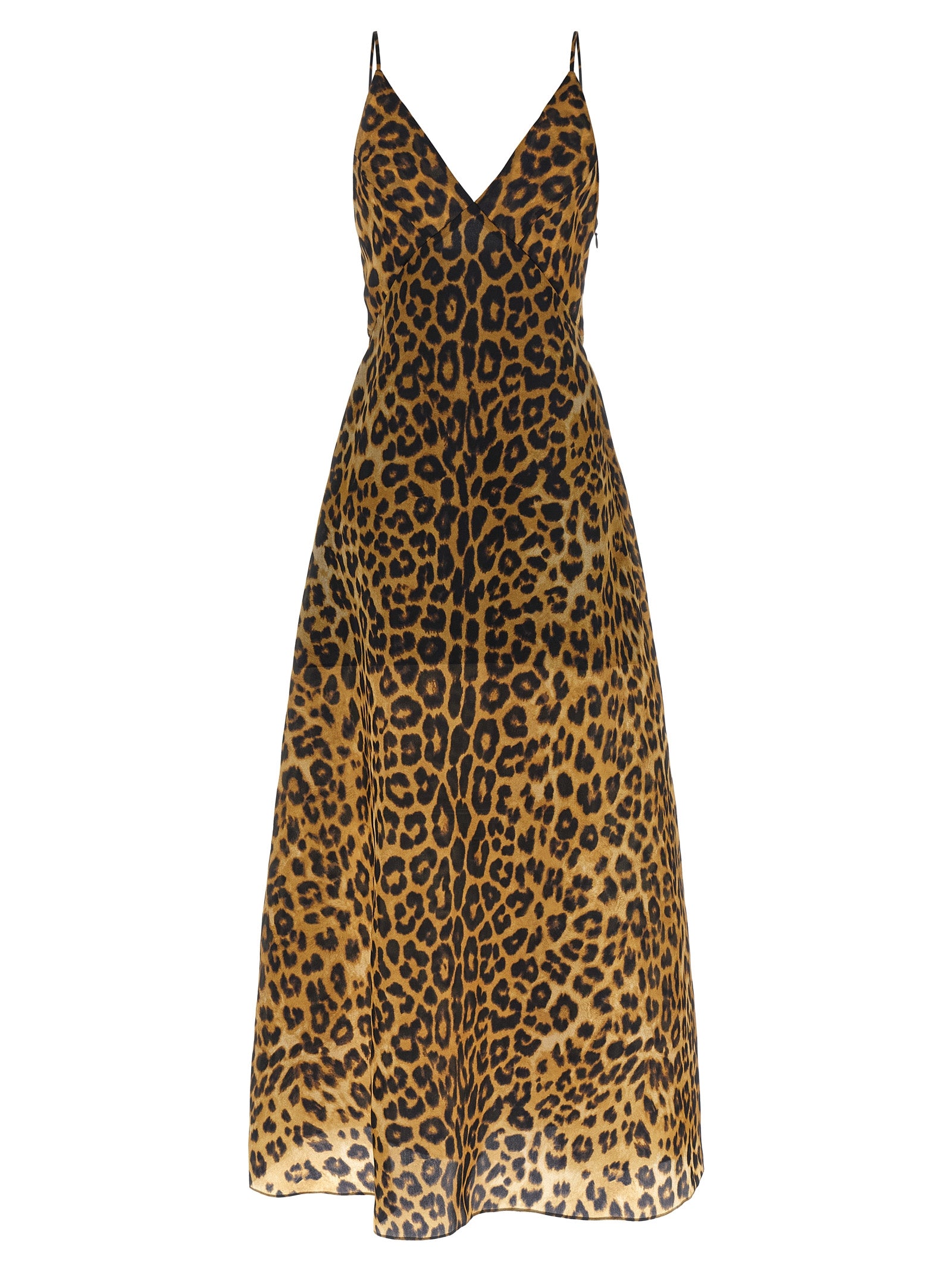 Organza dress Brown Silk