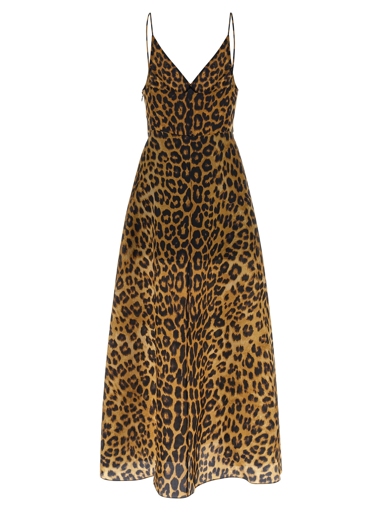 Organza dress Brown Silk
