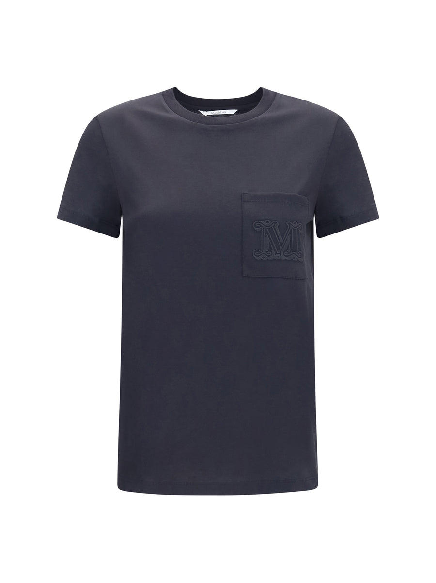 Max Mara 100% Cotton t-shirt in black