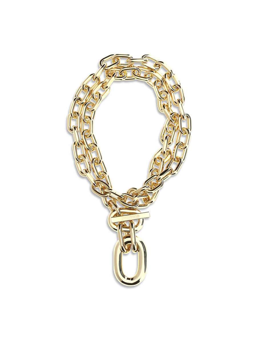 Rabanne 100% Brass necklace in gold