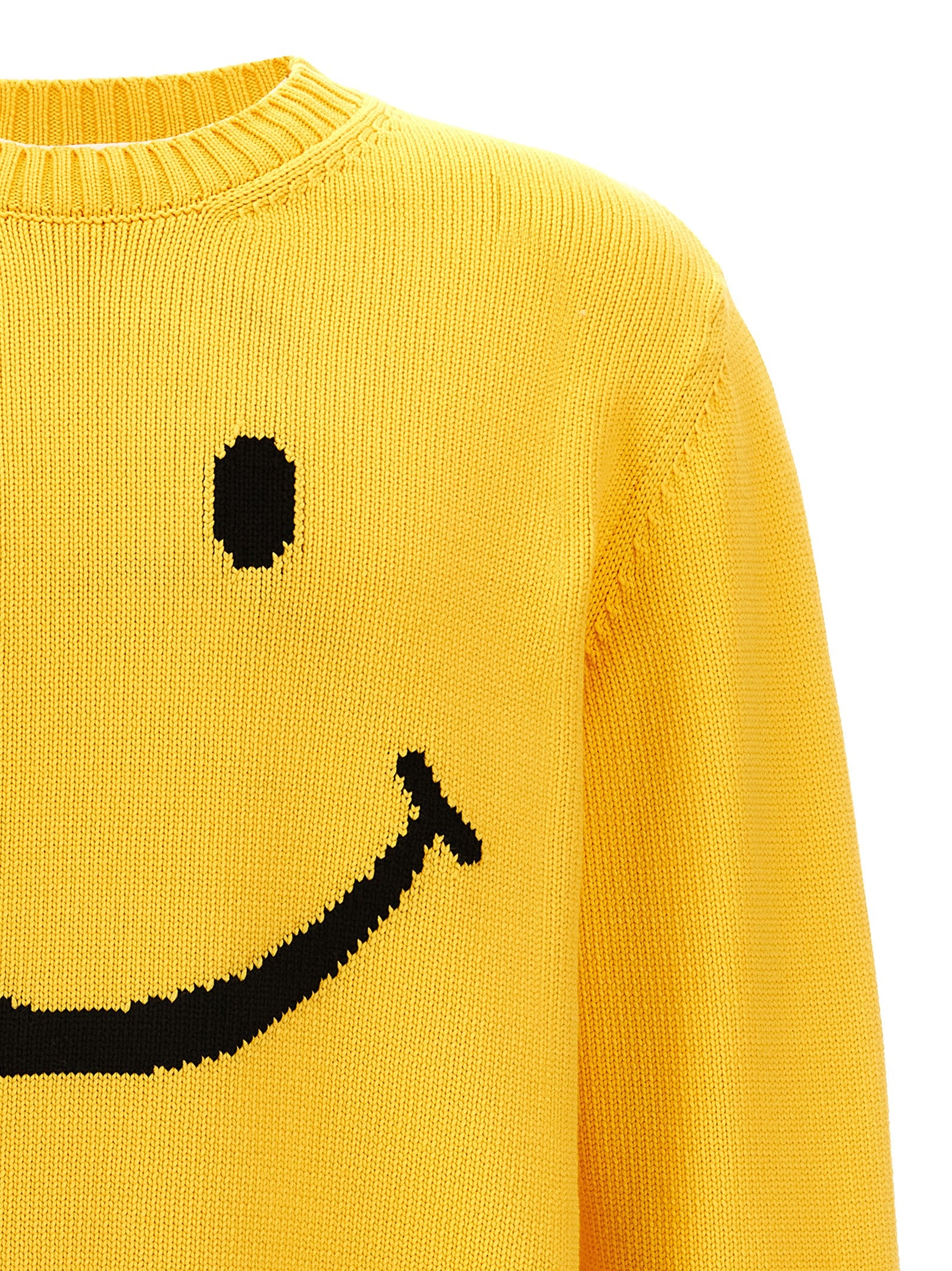 Smiley sweater Yellow Cotton Sweater, Cardigans