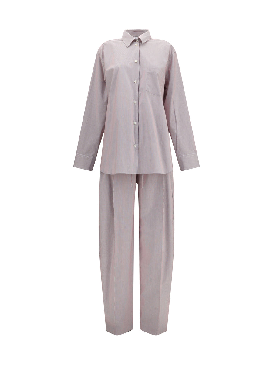 The Andamane 100% cotton pant suit in gray