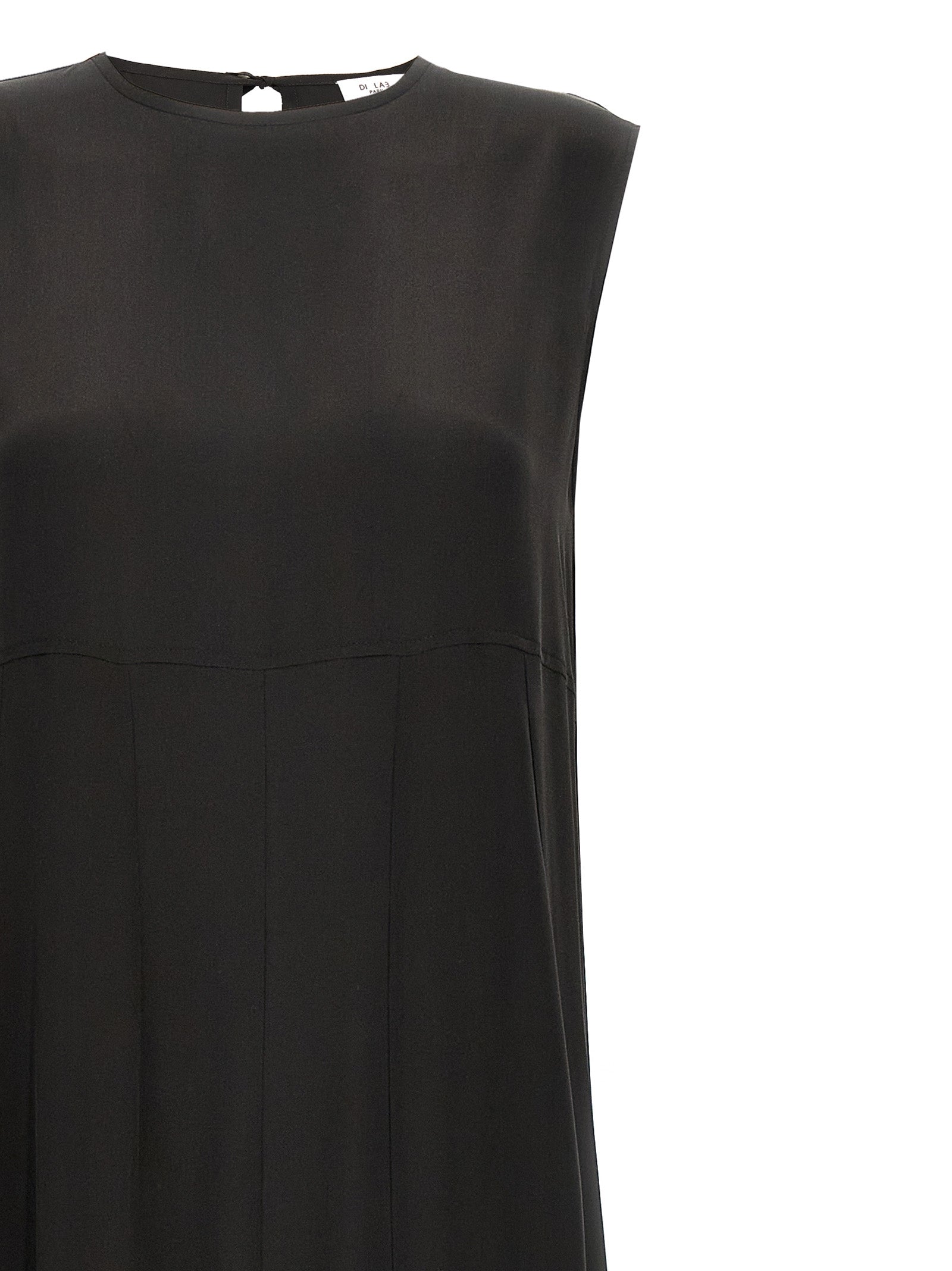 Spicchi dress Black Silk