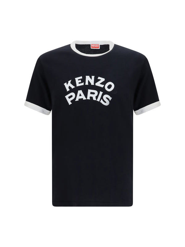 Kenzo Paris Emblem Slim Cotton T-Shirt Black T-shirts