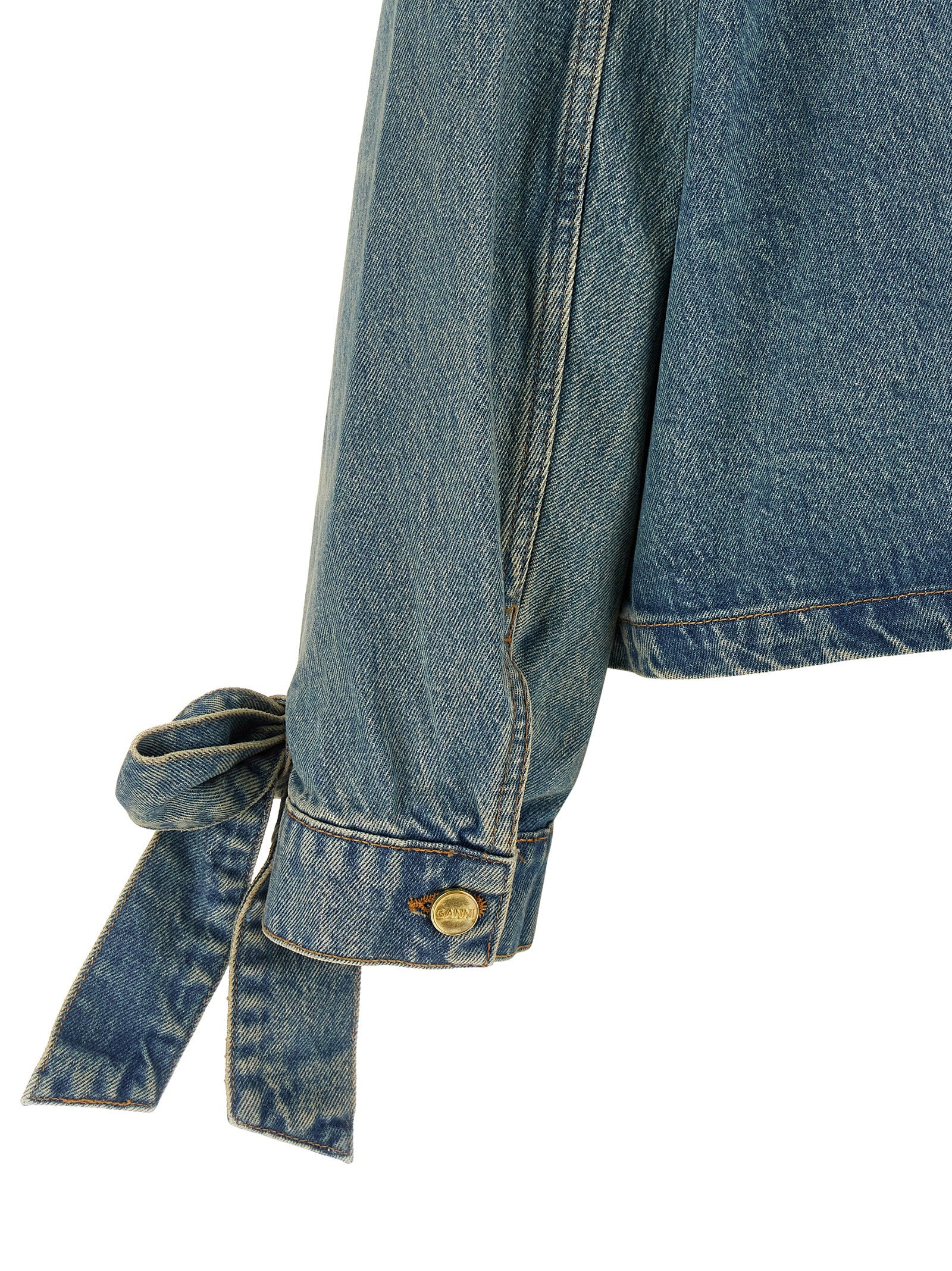 Light Rigid Denim jacket Blue Organic Cotton Down Jacket, Parka, Casual