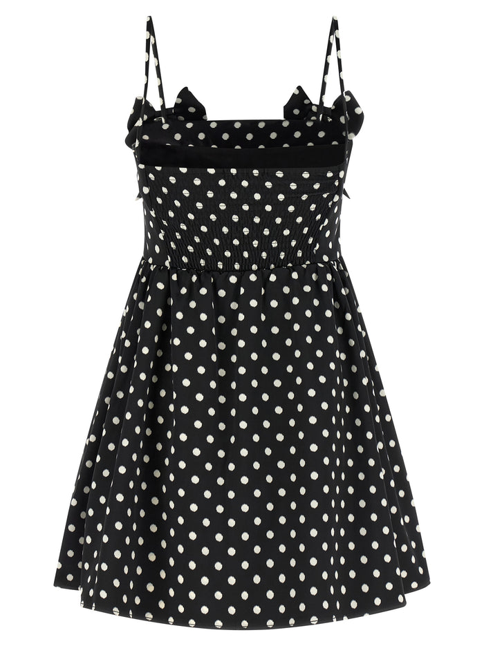Polka Dot dress Black Polyester