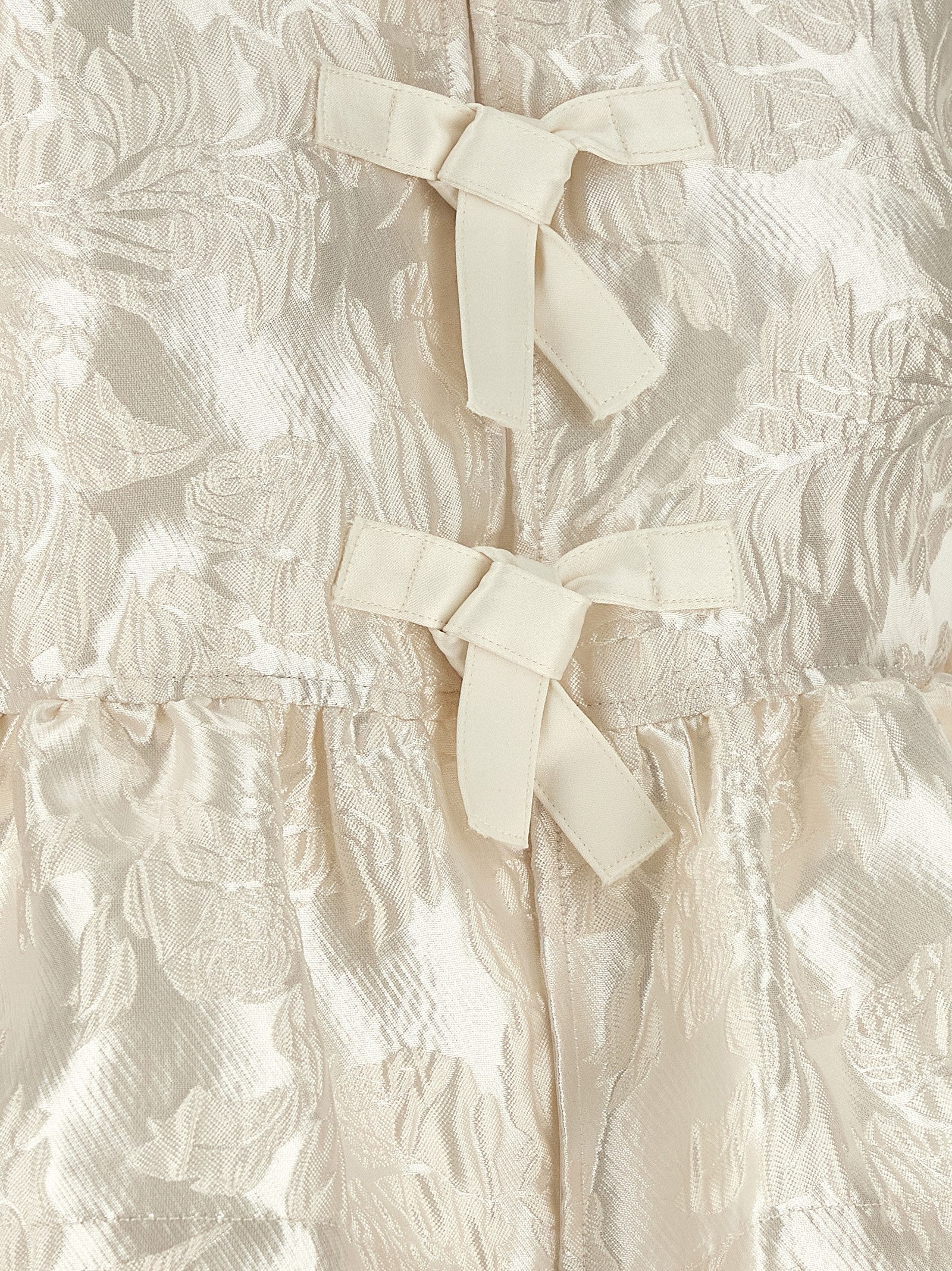 Satin Peplum blouse White Polyester Shirt
