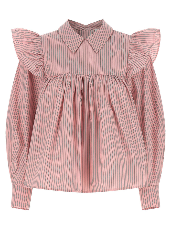 Striped blouse Pink Organic Cotton Shirt