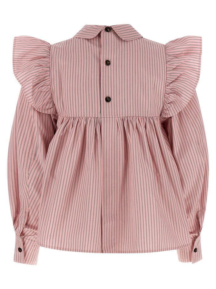 Striped blouse Pink Organic Cotton Shirt