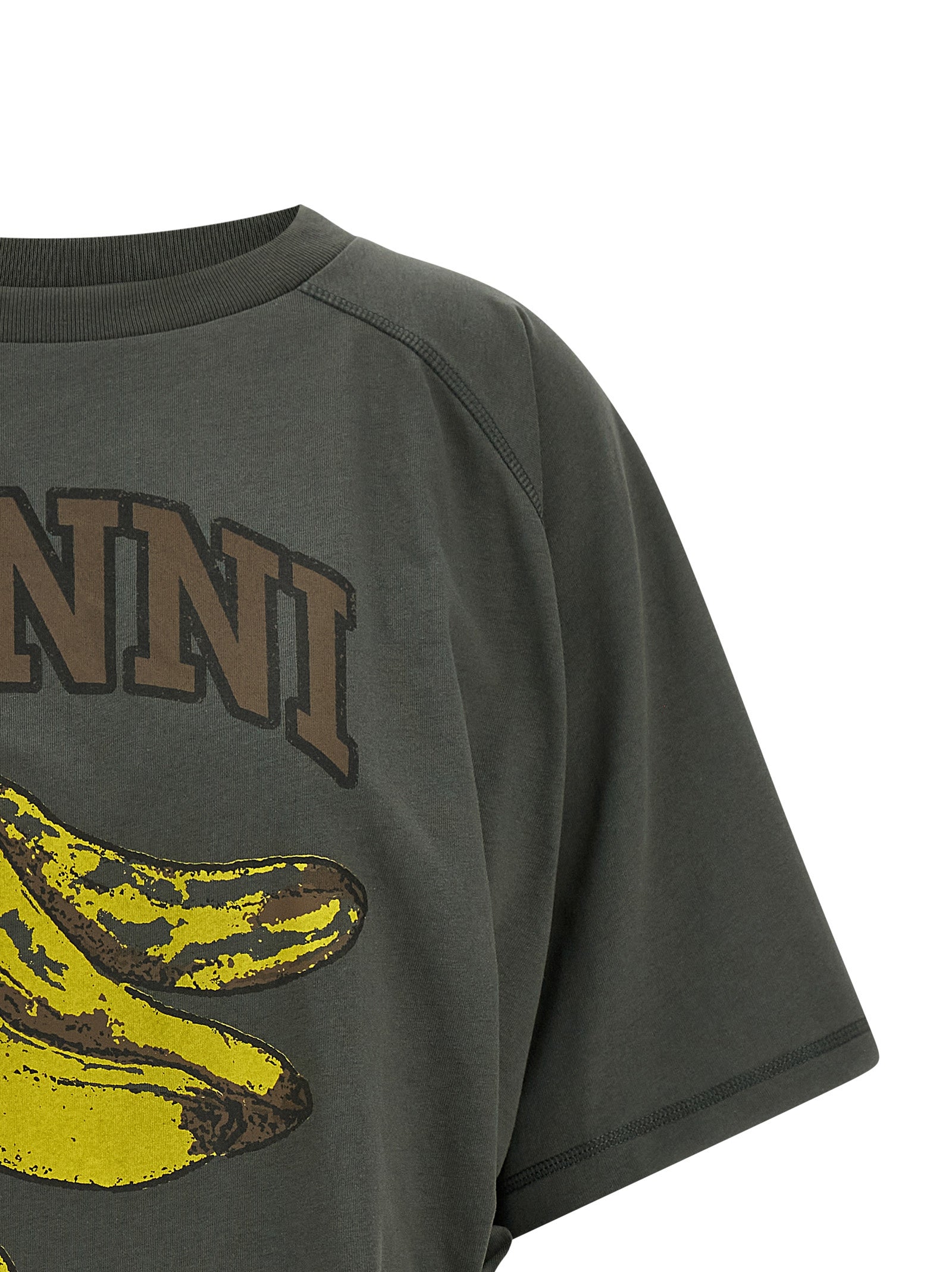 Grey Banana T-shirt Gray Organic Cotton